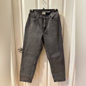 Abercrombie & Fitch Women's Gray Wide-Leg Jeans